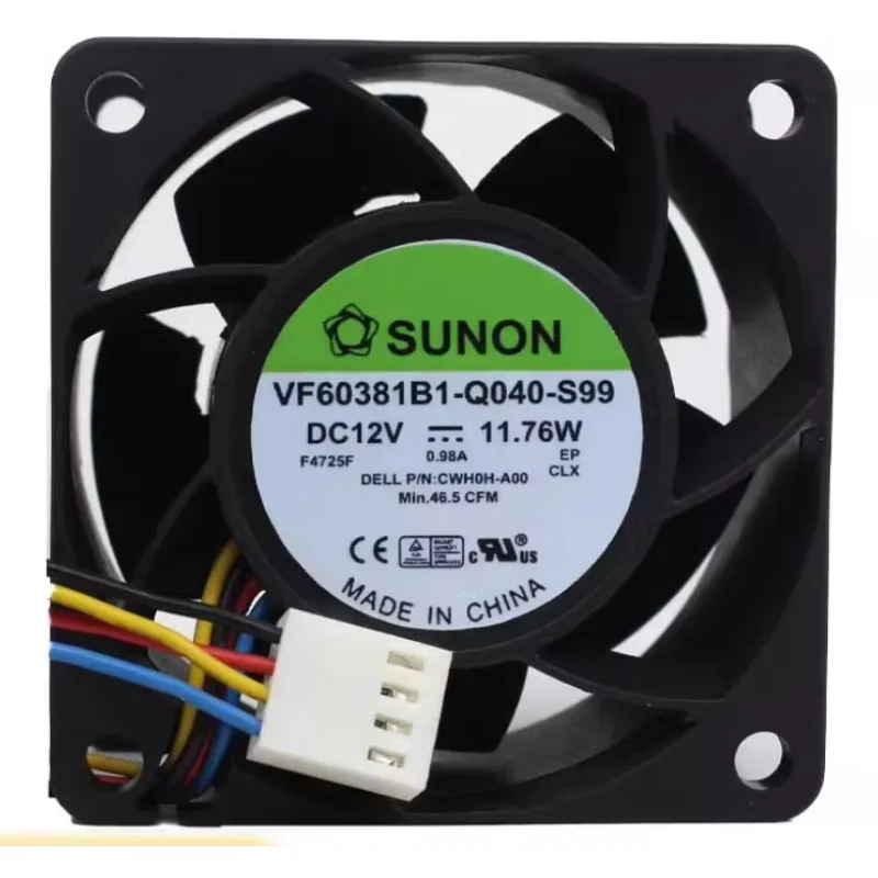 SUNON VF60381B1-Q040-S99 DC 12 В 11,76 Вт 60x60x38 мм 4-проводной охлаждающий вентилятор для сервера
SUNON VF60381B1-Q040-S99 DC 12 В 11,76 Вт 60x60x38 мм 4-проводной охлаждающий вентилятор для сервера