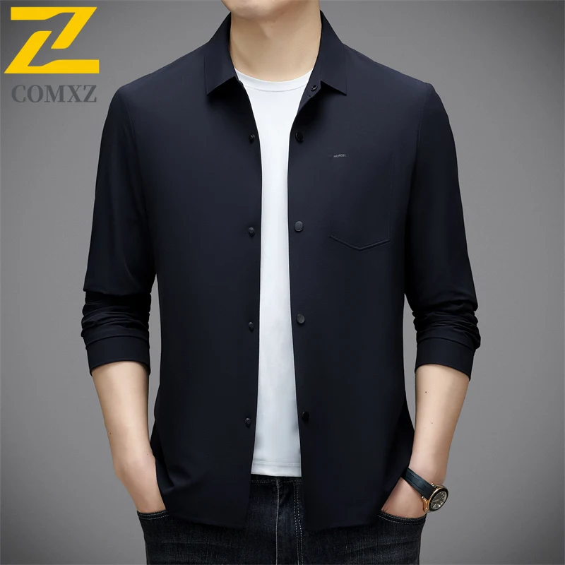 COMXZ Men Jacket Business High Qquality Commuting Versatile Banquet Slim Fit Lightweight Coat Office Travel Golf Casual Jackets
COMXZ Men Jacket Business High Qquality Commuting Versatile Banquet Slim Fit Lightweight Coat Office Travel Golf Casual Jackets