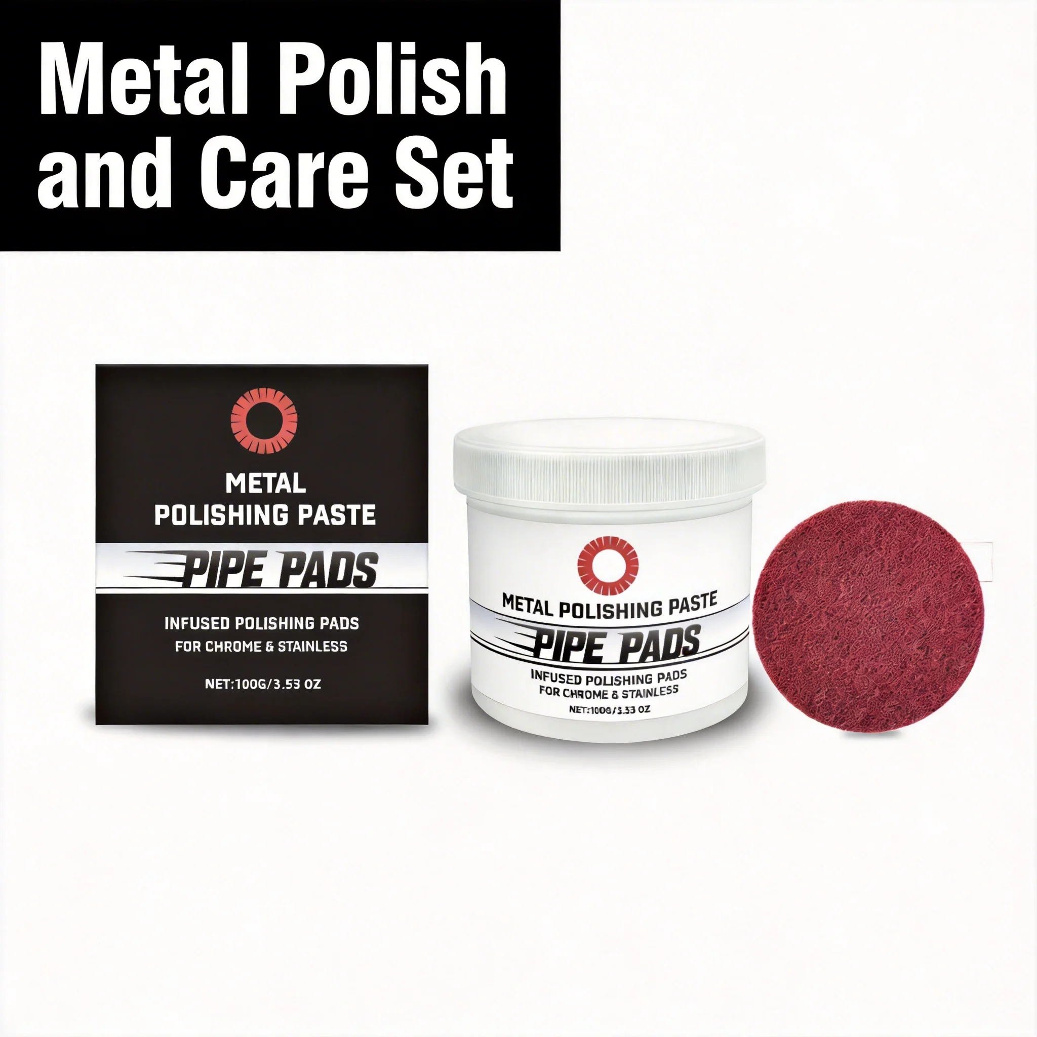 Metal Polish and Care Set Polish Remove Oxidation Scratch Protection Shine Maintenance for Metal Surfaces Quick Restoring Gloss
Metal Polish and Care Set Polish Remove Oxidation Scratch Protection Shine Maintenance for Metal Surfaces Quick Restoring Gloss