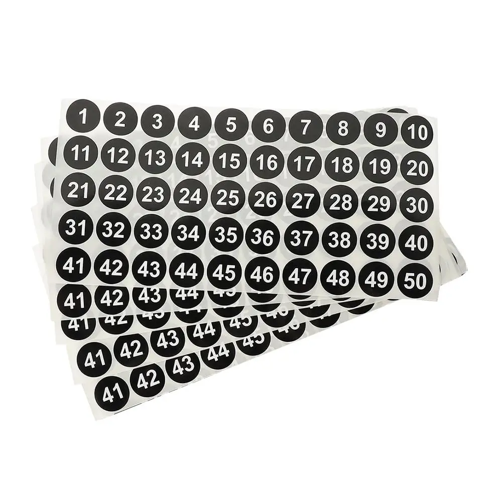 250 Pcs Waterproof Digital Labels Number Stickers 1 50 Black 2.54cm for Cards Paper Vinyl Easy to Remove No Residue
250 Pcs Waterproof Digital Labels Number Stickers 1 50 Black 2.54cm for Cards Paper Vinyl Easy to Remove No Residue