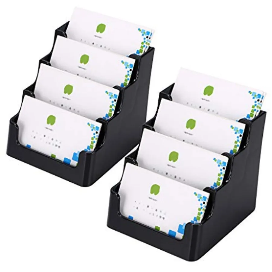2 Packs 4-Tier Acrylic Business card Holder Stand Clear Desktop Index Card Filing Card Holder Diaplay
2 Packs 4-Tier Acrylic Business card Holder Stand Clear Desktop Index Card Filing Card Holder Diaplay