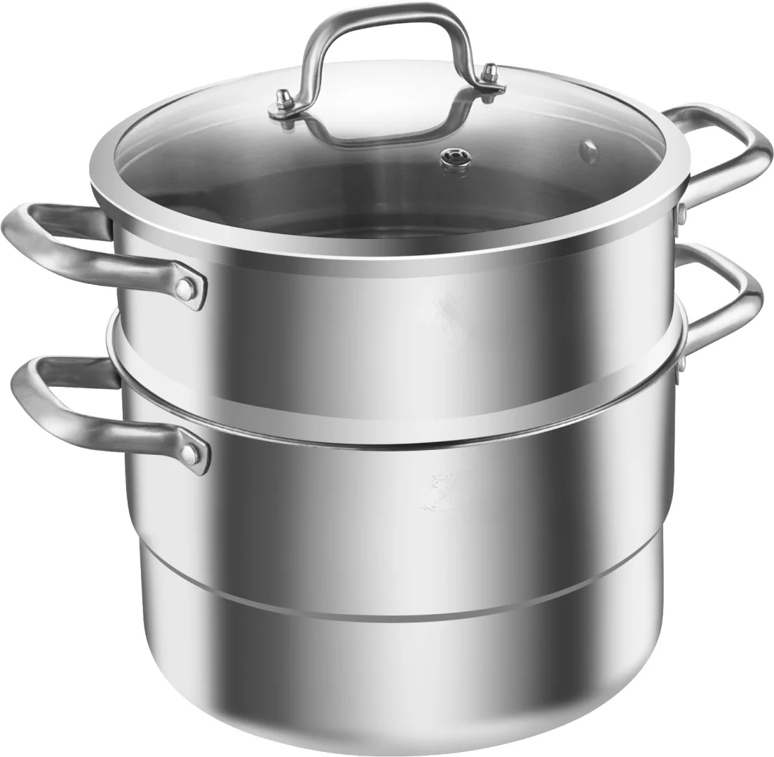 Triply High Quality 28cm Compound Steel 304 Stainless Steel Multifunctional Steamer Pan
Triply High Quality 28cm Compound Steel 304 Stainless Steel Multifunctional Steamer Pan