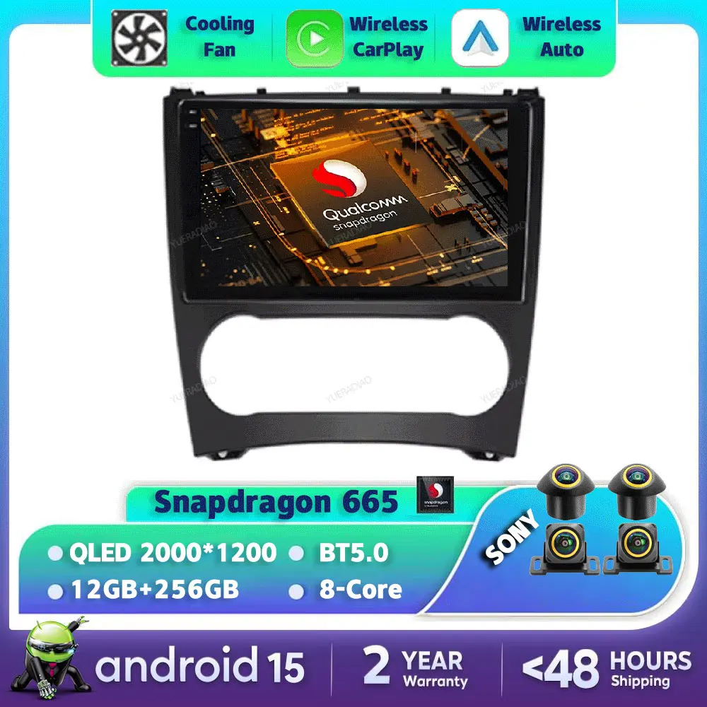 Автомобильный радиоприемник Android 15 для Mercedes Benz W203 W209 C180 C200 C220 C230 2005-2009, мультимедийный видеоплеер, GPS NAVI Carplay Auto
Автомобильный радиоприемник Android 15 для Mercedes Benz W203 W209 C180 C200 C220 C230 2005-2009, мультимедийный видеоплеер, GPS NAVI Carplay Auto