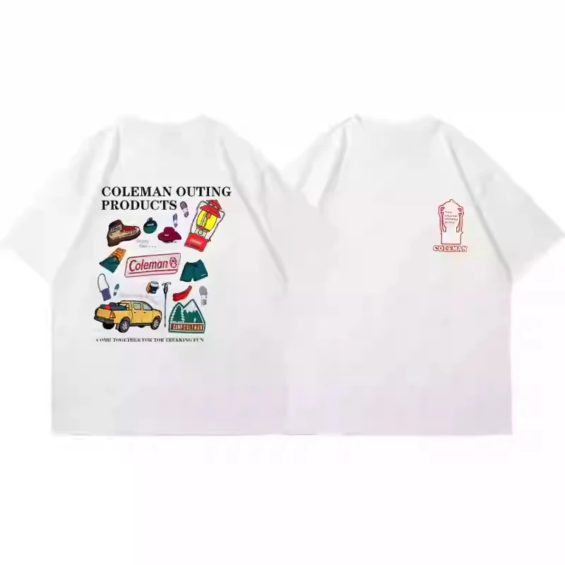 Coleman Fashion Brand Short Sleeve T-shirt Men 2025 New Outdoor Camping Short Sleeve Pure Cotton Casual Loose Men and Women
Coleman Fashion Brand Short Sleeve T-shirt Men 2025 New Outdoor Camping Short Sleeve Pure Cotton Casual Loose Men and Women