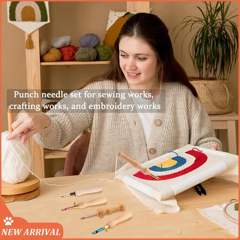 Emption!19Piece Punch Needle Embroidery Kits Adjustable Punch Needle Tool Embroidery Pen Big Eye Needles Wooden Handle
Emption!19Piece Punch Needle Embroidery Kits Adjustable Punch Needle Tool Embroidery Pen Big Eye Needles Wooden Handle