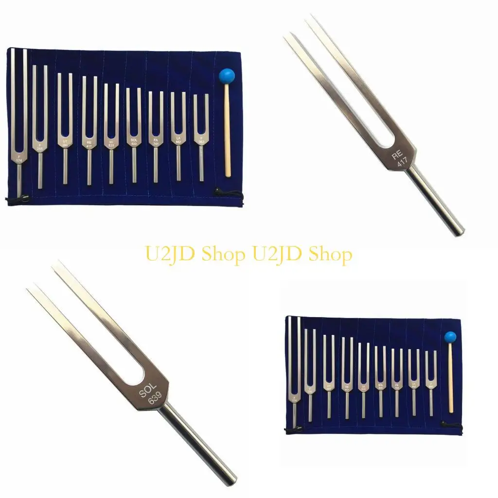 U2JD Tuning Fork, 9 Pcs Tuning Forks Set for Healing with Hammer and Cleaning Cloth
U2JD Tuning Fork, 9 Pcs Tuning Forks Set for Healing with Hammer and Cleaning Cloth
