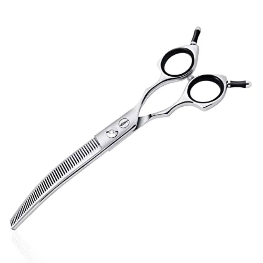 Curved Thinning Shears for DogsCurved Dog Thinning Shears for Grooming Cat Curved Blender 50 Teeth 7.0 Inch 30% Thinning Rate L
Curved Thinning Shears for DogsCurved Dog Thinning Shears for Grooming Cat Curved Blender 50 Teeth 7.0 Inch 30% Thinning Rate L