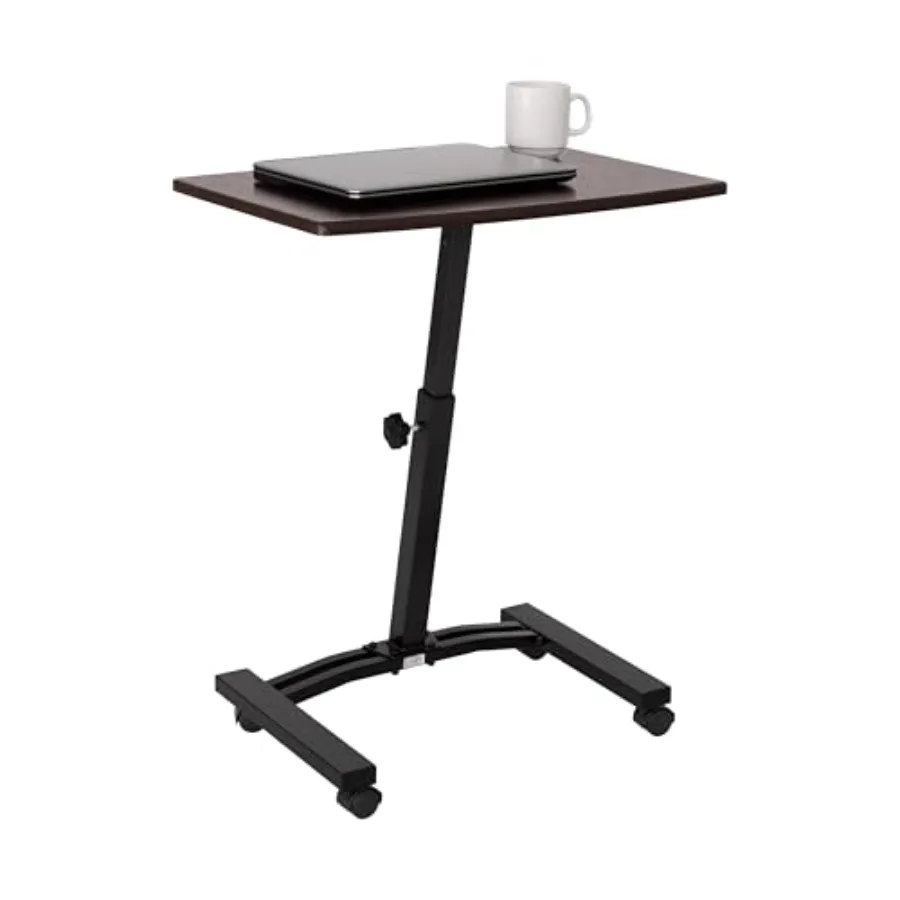 Mobile laptop desk cart for office use, walnut-finished MDF, height-adjustable from 20.5 to 33, slim design with smooth casters
Mobile laptop desk cart for office use, walnut-finished MDF, height-adjustable from 20.5 to 33, slim design with smooth casters