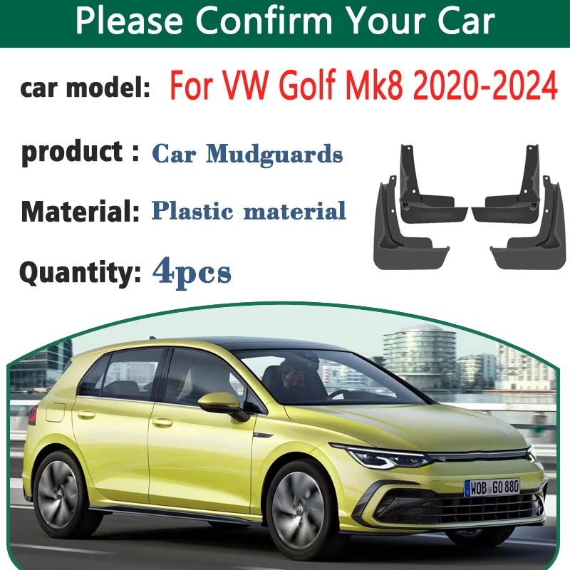 Car Mud Flaps For Volkswagen VW Golf 8 R Line Accessories MK8 GTE GTD GTI 2020-2024 4x Fender Splash Guard Front Rear Mudguards
Car Mud Flaps For Volkswagen VW Golf 8 R Line Accessories MK8 GTE GTD GTI 2020-2024 4x Fender Splash Guard Front Rear Mudguards