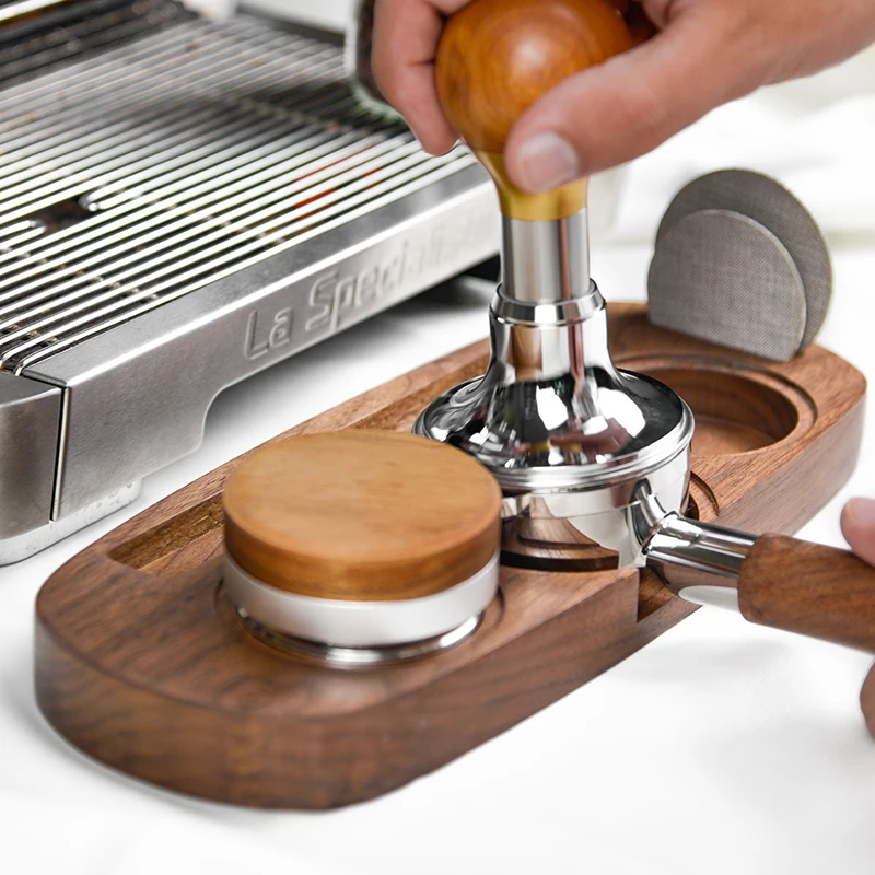 Coffee Tamper Mat Station Stand Portafilter Wood Holder For 51mm 54mm 58mm Espresso Portafilter Base Rack Coffee Accessories
Coffee Tamper Mat Station Stand Portafilter Wood Holder For 51mm 54mm 58mm Espresso Portafilter Base Rack Coffee Accessories