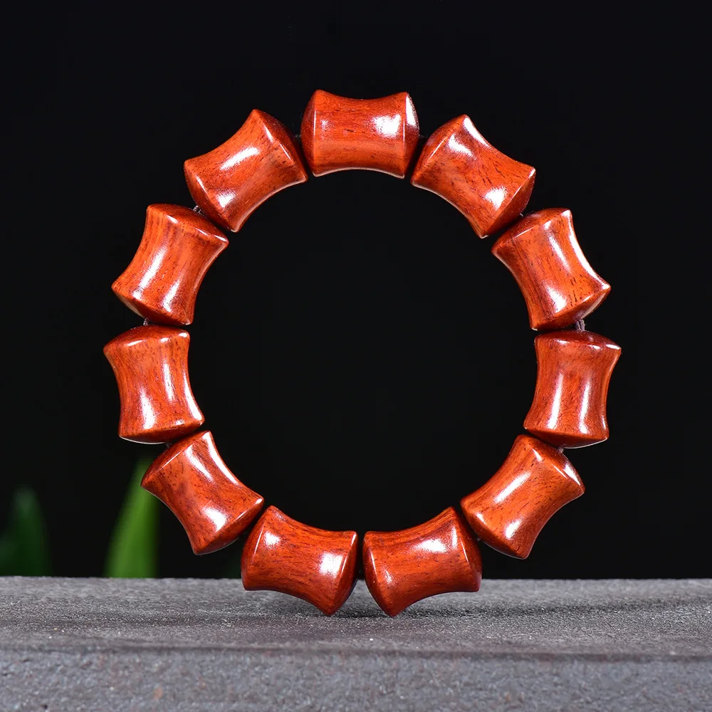 Natural Old Material Red Sandalwood Bamboo Bead Bracelet Men's Sandalwood Bead Wrist Mala for Play Gifts
Natural Old Material Red Sandalwood Bamboo Bead Bracelet Men's Sandalwood Bead Wrist Mala for Play Gifts