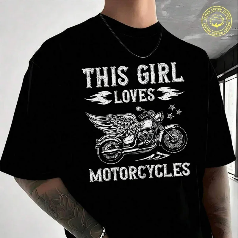 Motorcyclist Female Biker This Girl Loves Men's Women Summer Cotton T-shirt Moto Short Sleeved Casual TShirt Unisex Tops
Motorcyclist Female Biker This Girl Loves Men's Women Summer Cotton T-shirt Moto Short Sleeved Casual TShirt Unisex Tops