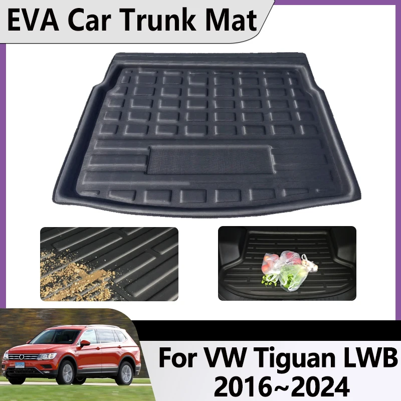 Коврик в багажник автомобиля из ЭВА для Volkswagen VW Tiguan L LWB Allspace MK2 2016 ~ 2024, водонепроницаемый багажник для хранения ковров, подушечки, аксессуары
Коврик в багажник автомобиля из ЭВА для Volkswagen VW Tiguan L LWB Allspace MK2 2016 ~ 2024, водонепроницаемый багажник для хранения ковров, подушечки, аксессуары