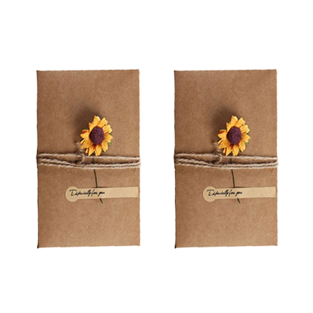 12pcs Sunflower Greeting Cards Eco Friendly Kraft Paper Birthday Party Christmas Invitation Vintage Printing Products
12pcs Sunflower Greeting Cards Eco Friendly Kraft Paper Birthday Party Christmas Invitation Vintage Printing Products