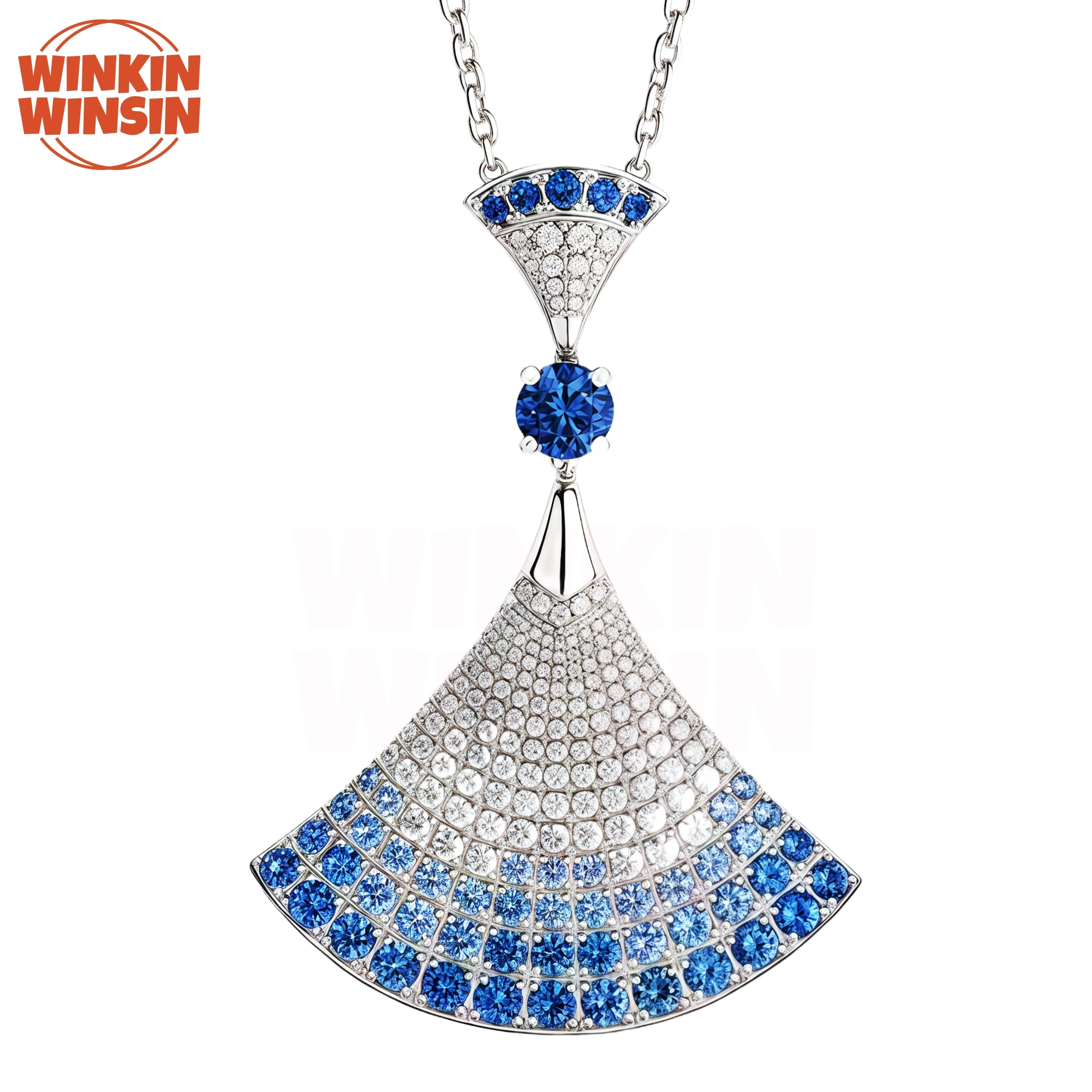 Winkin Winsin Luxury Brand Top Quality S925 925 Sterling Silver Pendants For Women Chain Necklace Fan Pendant Gemstones Jewelry
Winkin Winsin Luxury Brand Top Quality S925 925 Sterling Silver Pendants For Women Chain Necklace Fan Pendant Gemstones Jewelry