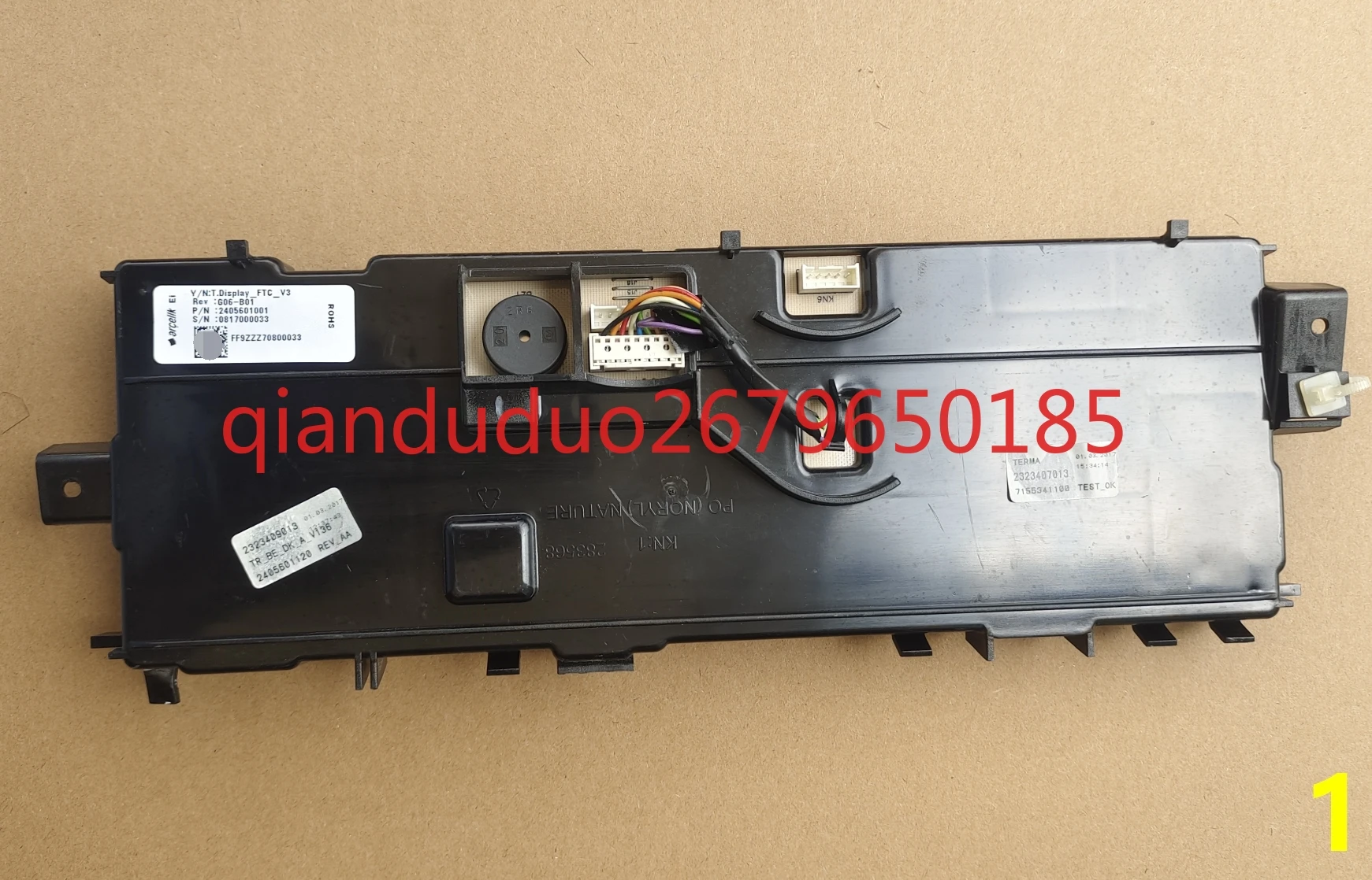 Suitable for Beko drum washing machine computer board FF9-2838370101 display board
Suitable for Beko drum washing machine computer board FF9-2838370101 display board