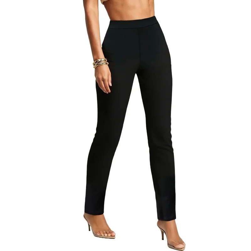 2026 Fashion Plus Size Black Elasticated Skinny Trousers for Ladies
2026 Fashion Plus Size Black Elasticated Skinny Trousers for Ladies