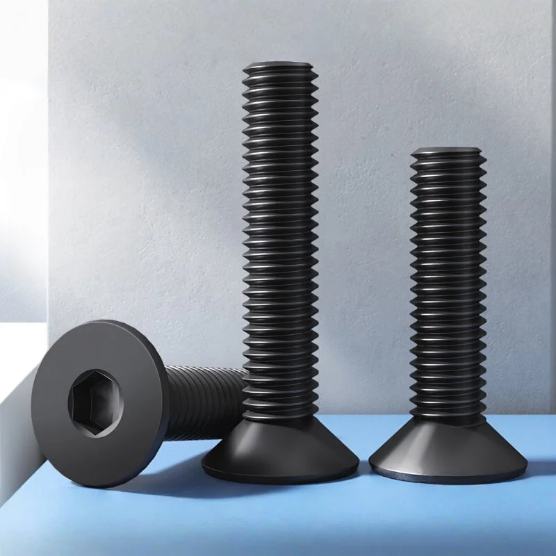 Grade 10.9 alloy steel hex socket countersunk screws conforming to DIN7991 available in UNC UNF and BSW sizes
Grade 10.9 alloy steel hex socket countersunk screws conforming to DIN7991 available in UNC UNF and BSW sizes