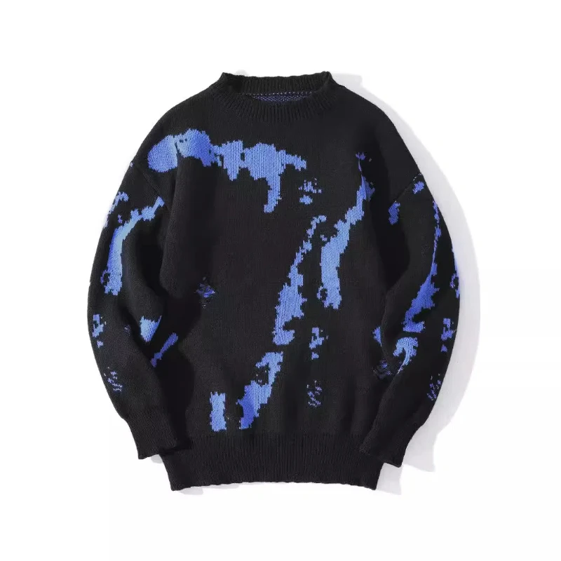 Fashion Brand Contrasting Color Irregular Tie-dye Design Sweater Men's Retro Casual Lazy Round Neck Knitted Base Long-sleeved
Fashion Brand Contrasting Color Irregular Tie-dye Design Sweater Men's Retro Casual Lazy Round Neck Knitted Base Long-sleeved