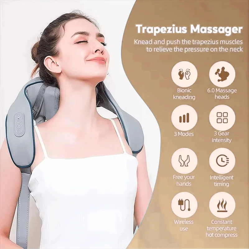 Neck and Shoulder Home Massager Wireless shoulder and back massage shawl Electric neck massager
Neck and Shoulder Home Massager Wireless shoulder and back massage shawl Electric neck massager