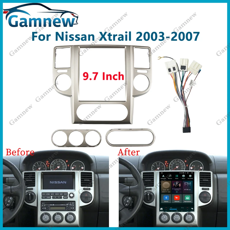 9,7-дюймовый автомобильный радиоприемник для Nissan X-trail Xtrail 2003-2007, Android MP5, GPS-плеер, панель, рамка, 2 Din, головное устройство, крышка приборной панели
9,7-дюймовый автомобильный радиоприемник для Nissan X-trail Xtrail 2003-2007, Android MP5, GPS-плеер, панель, рамка, 2 Din, головное устройство, крышка приборной панели