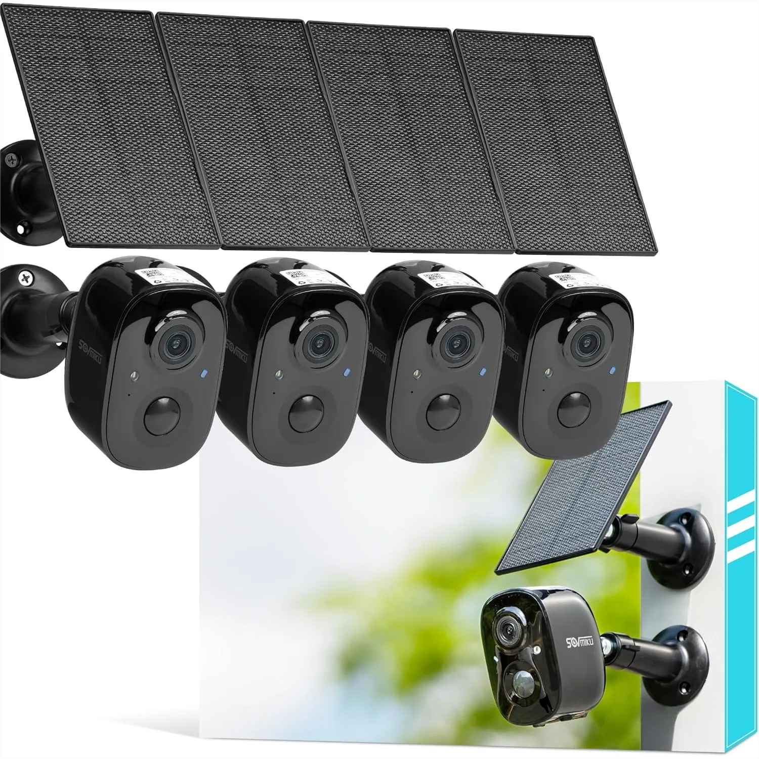 2K Solar Security Camera Wireless Outdoor, Battery Powered, Motion Detection, Two Way Audio, Color Night Vision, 2.4GHz WiFi
2K Solar Security Camera Wireless Outdoor, Battery Powered, Motion Detection, Two Way Audio, Color Night Vision, 2.4GHz WiFi