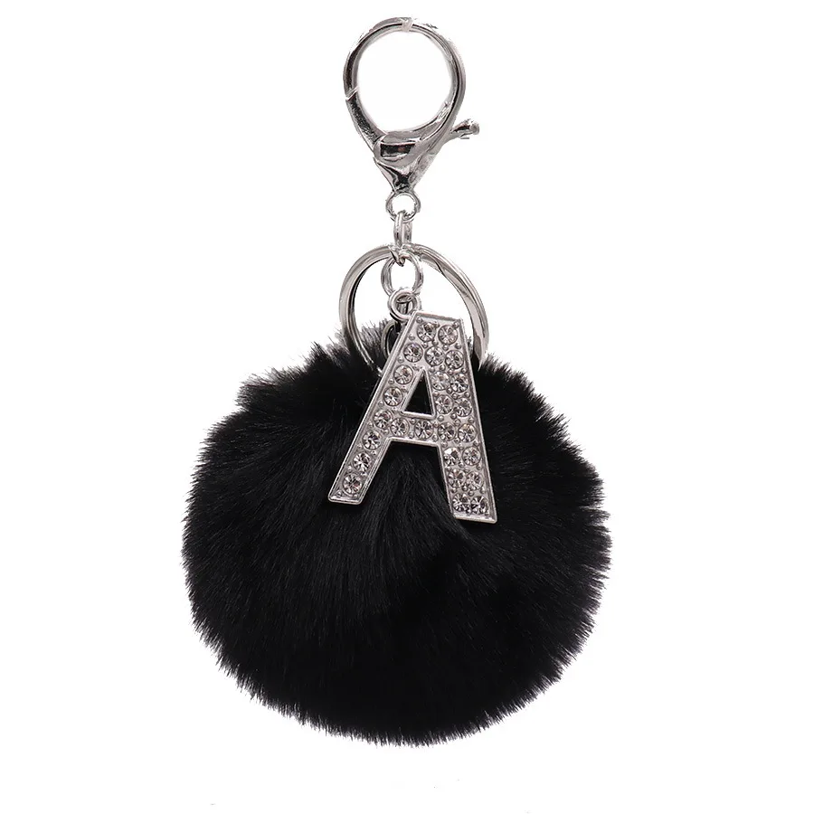 26pcs/lot 26Diamond-embedded Alloy English Letter Keychain Rabbit Hair Ball Bag Pendant Plush Luggage Toy Gift Key Chain Pta247
26pcs/lot 26Diamond-embedded Alloy English Letter Keychain Rabbit Hair Ball Bag Pendant Plush Luggage Toy Gift Key Chain Pta247