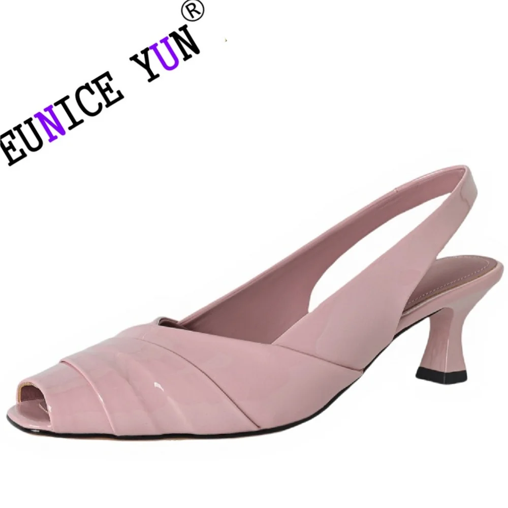 【EUNICE YUN】Woman Handmade Genuine Leather Designer Heel Sandals High-heel Peep-toe shoes Pumps Sexy Stiletto 34-40
【EUNICE YUN】Woman Handmade Genuine Leather Designer Heel Sandals High-heel Peep-toe shoes Pumps Sexy Stiletto 34-40