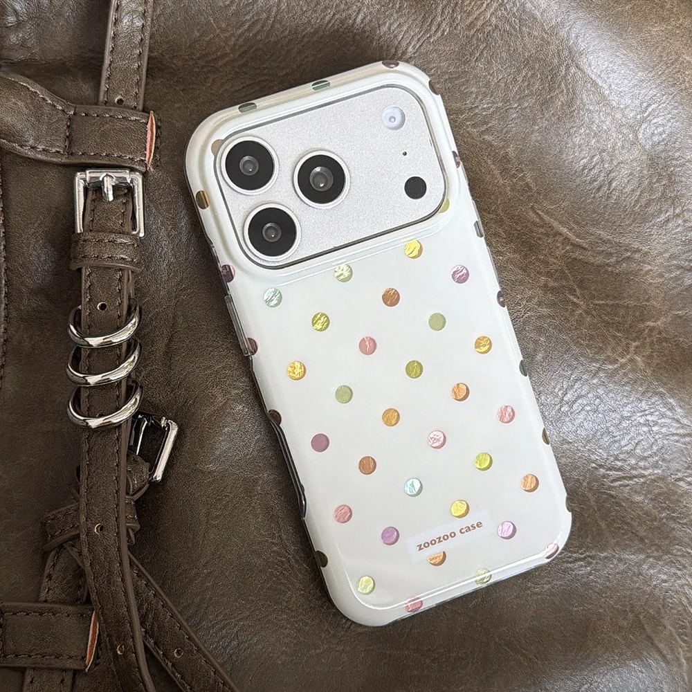 Luxury Colorful Polka Dot Glitter Glacial Pattern Phone Case for IPhone 17 Pro Max 16 14 15 Pro Max 13 Pro Blingbling Soft Cover
Luxury Colorful Polka Dot Glitter Glacial Pattern Phone Case for IPhone 17 Pro Max 16 14 15 Pro Max 13 Pro Blingbling Soft Cover