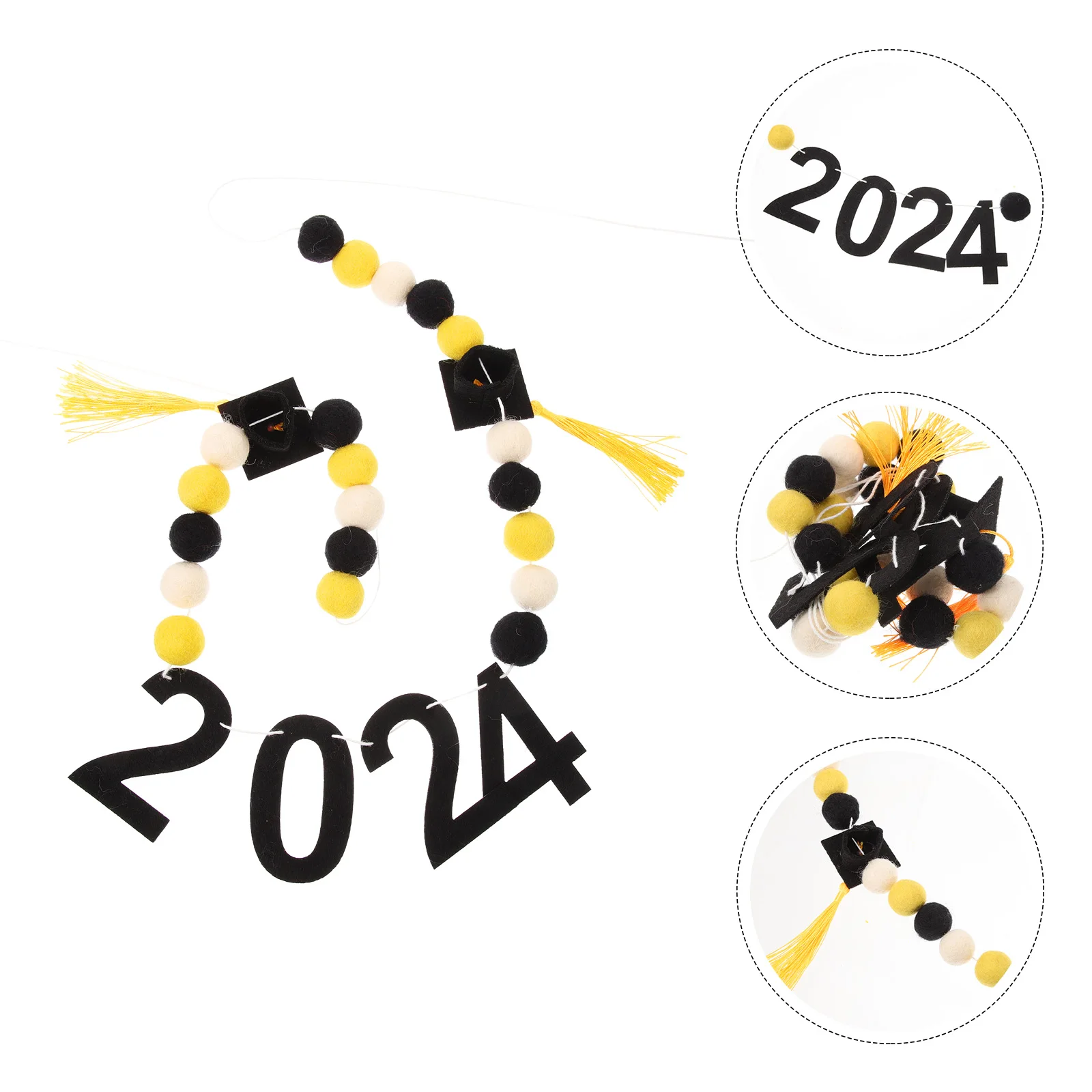 Doctor Hat Decoration Grad Party Garland Wreath Wool Ball Graduation Hanging Flag
Doctor Hat Decoration Grad Party Garland Wreath Wool Ball Graduation Hanging Flag