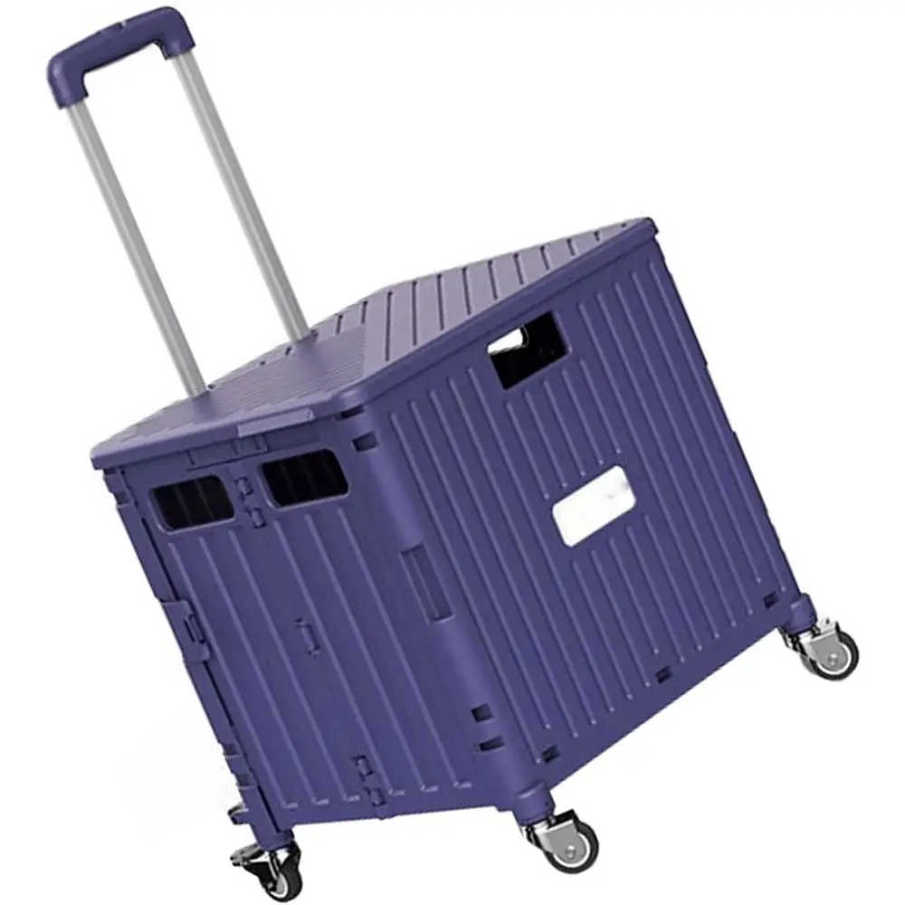 Collapsible 4-Wheel Utility Cart with Lid, 65L Heavy-Duty Rolling Shopping Trolley
Collapsible 4-Wheel Utility Cart with Lid, 65L Heavy-Duty Rolling Shopping Trolley