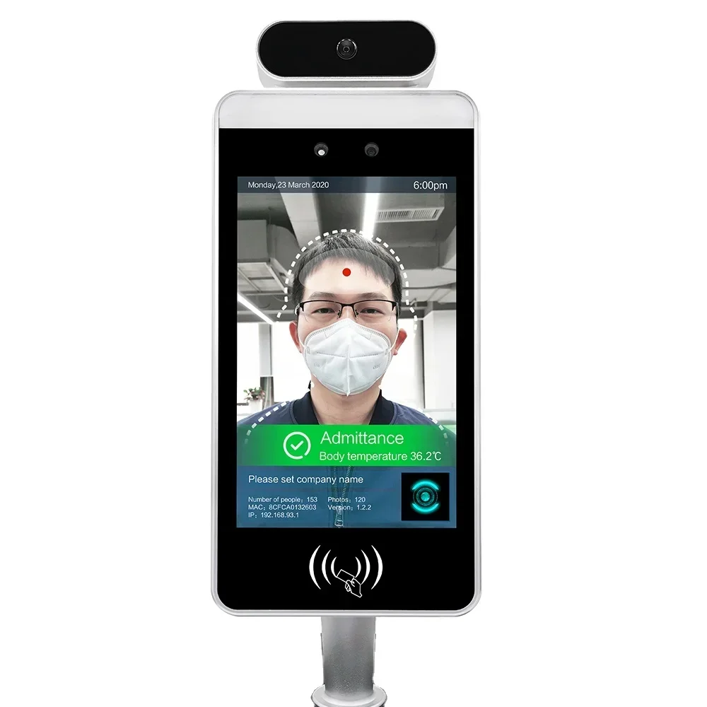 8inch Facial identification Time Attendance Access control face recognition with card reader and QR code
8inch Facial identification Time Attendance Access control face recognition with card reader and QR code