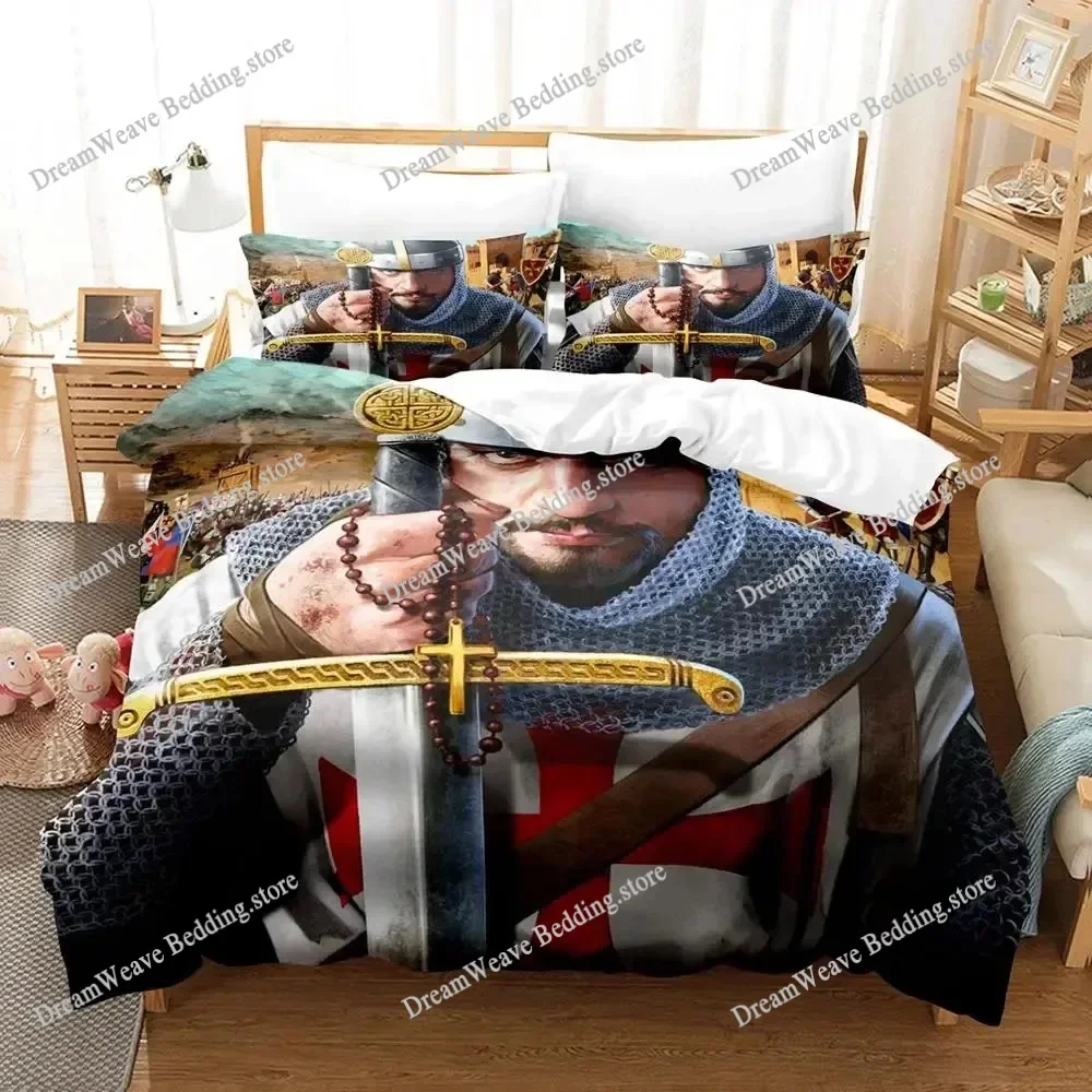 Knights Templar Bedding Set Single Twin Full Queen King Size Aldult Bedclothes Duvet Cover Sets for Bedroom Parure De Lit 2025
Knights Templar Bedding Set Single Twin Full Queen King Size Aldult Bedclothes Duvet Cover Sets for Bedroom Parure De Lit 2025
