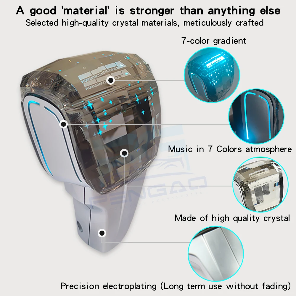 For Chrysler 300c 2007 LED colorful crystal with musical melody Shift knob shift lever handle Gear shift knob car Automatic
For Chrysler 300c 2007 LED colorful crystal with musical melody Shift knob shift lever handle Gear shift knob car Automatic
