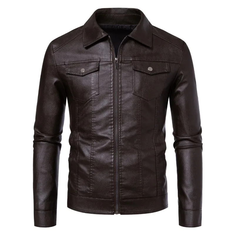 Autumn Winter New High Quality Men's Outdoor Fashion Leather Jacket Comfortable Fashionable Versatile Casual and Handsome Top
Autumn Winter New High Quality Men's Outdoor Fashion Leather Jacket Comfortable Fashionable Versatile Casual and Handsome Top