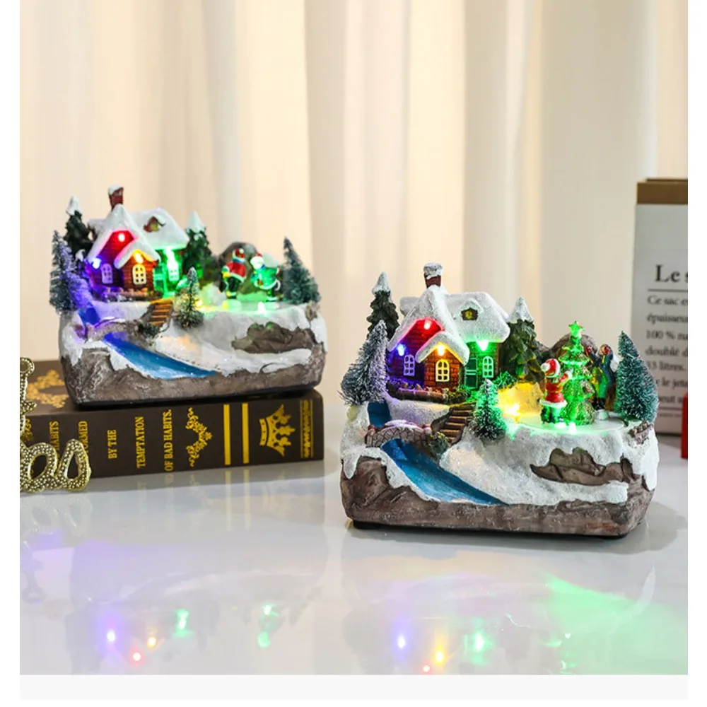 Christmas Village Houses with Rotating Xmas Tree, Lighted Christmas House with Music for Xmas Ornaments
Christmas Village Houses with Rotating Xmas Tree, Lighted Christmas House with Music for Xmas Ornaments