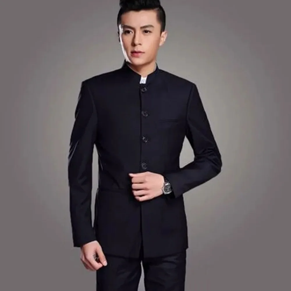 Men's Single Breasted Business Casual Chinese style Stand Collar Casual Set Two-piece Fashionable High-end Customized Suit
Men's Single Breasted Business Casual Chinese style Stand Collar Casual Set Two-piece Fashionable High-end Customized Suit