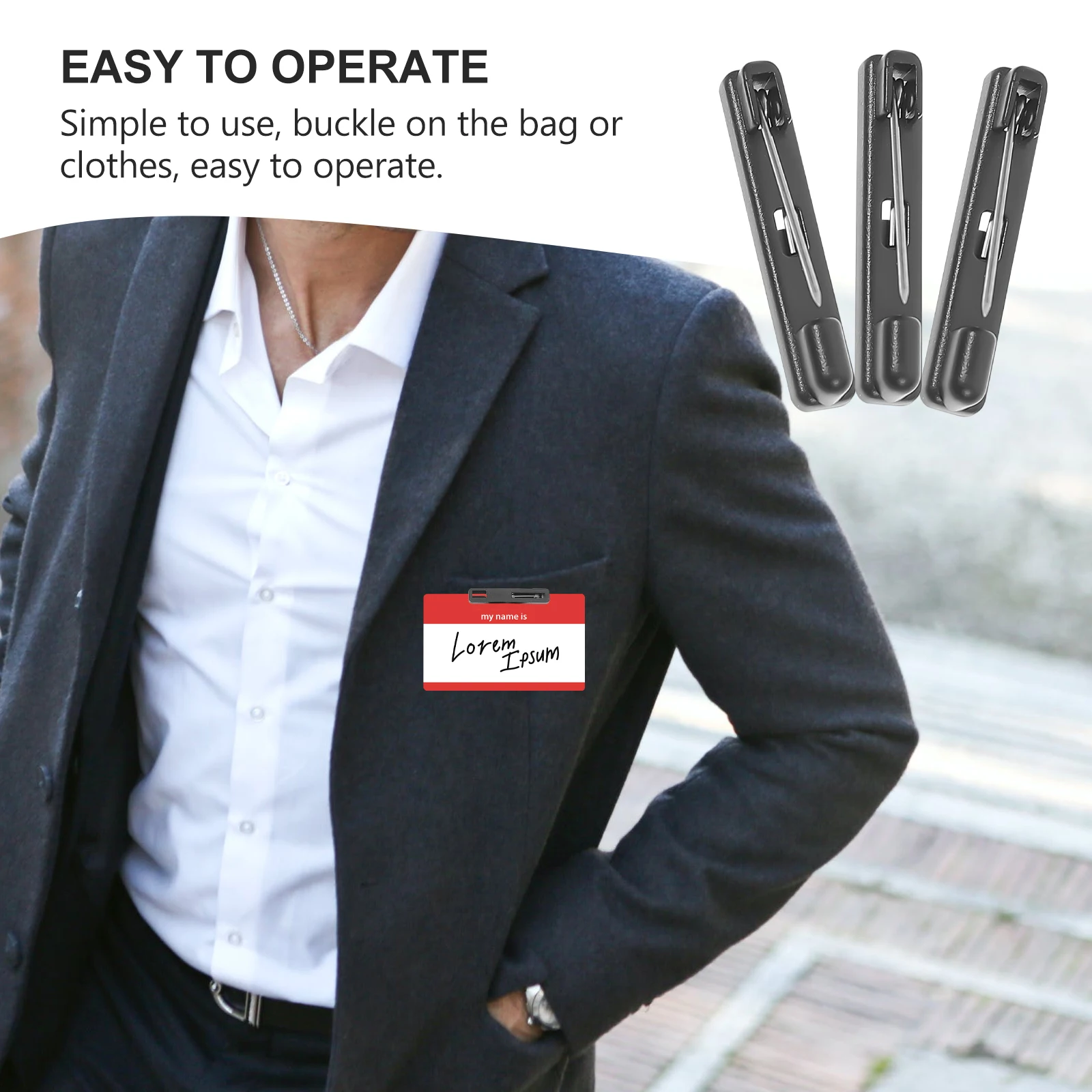 300 pcs Bar Badge Lapel Pin Work Number Cards Name Tag Clasp Pin Clothes Accessories Backpack Brooch Decorative Breastpin
300 pcs Bar Badge Lapel Pin Work Number Cards Name Tag Clasp Pin Clothes Accessories Backpack Brooch Decorative Breastpin