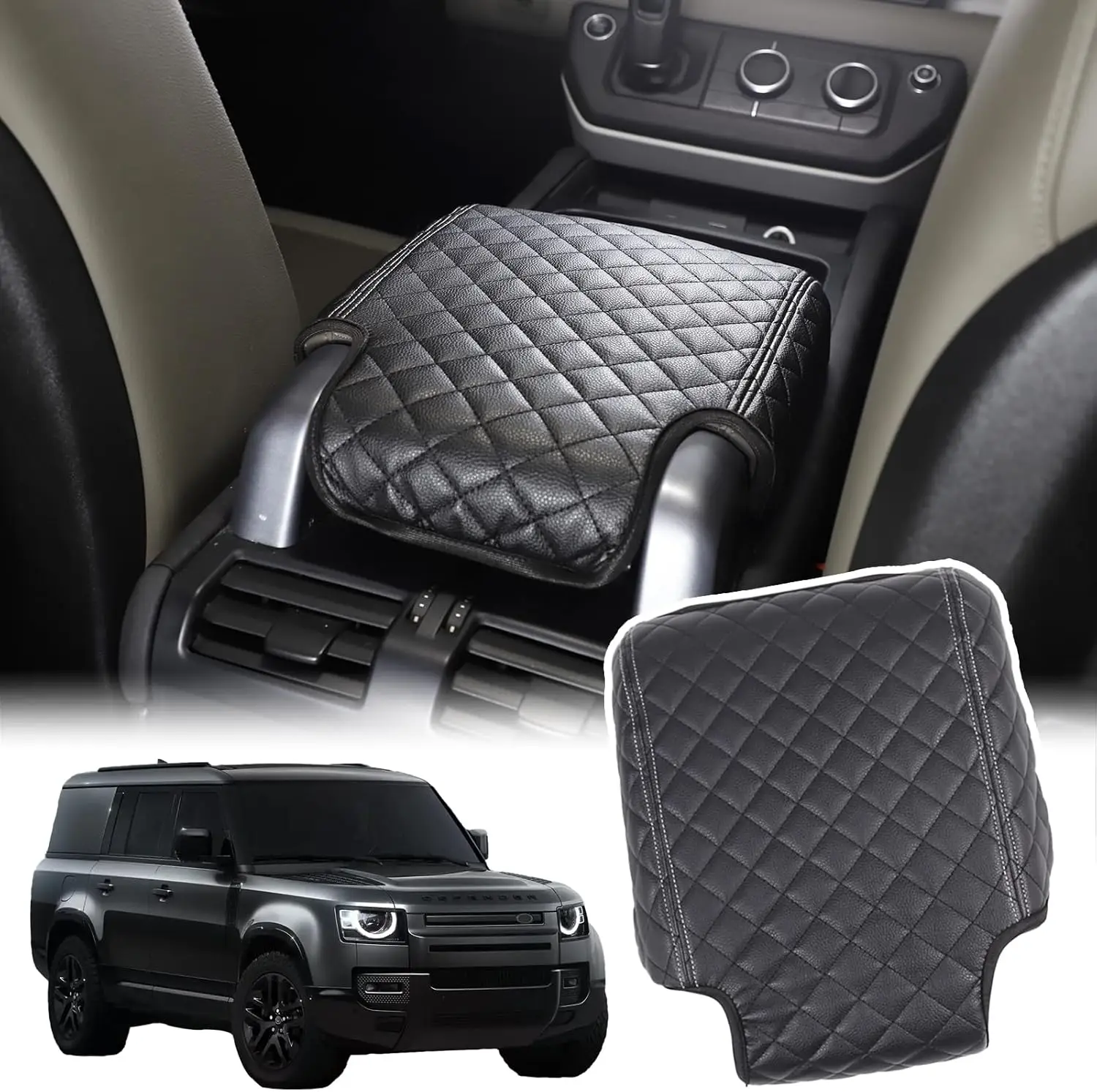PU Car Armrest Seat Box Cover For Land Rover Defender 90 110 130 2020-2025 Center Console Handrest Box Lid Protector Cover
PU Car Armrest Seat Box Cover For Land Rover Defender 90 110 130 2020-2025 Center Console Handrest Box Lid Protector Cover