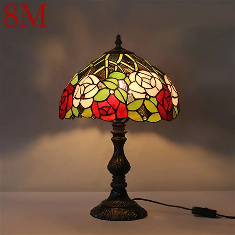 8M Tiffany Table Lamp LED Creative Rose Flower Glass Desk Light Fashion Decor For Home Living Room Bedroom Bedside
8M Tiffany Table Lamp LED Creative Rose Flower Glass Desk Light Fashion Decor For Home Living Room Bedroom Bedside