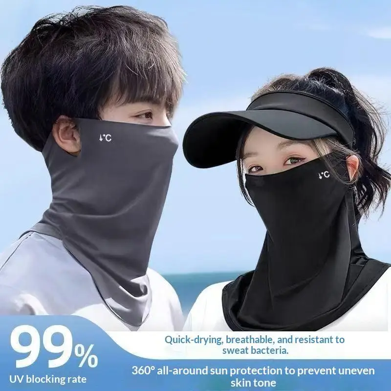 Ice Silk Sunscreen Face Neck Mask with Brim Outdoor Cycling UV Protection Sun Hat
Ice Silk Sunscreen Face Neck Mask with Brim Outdoor Cycling UV Protection Sun Hat