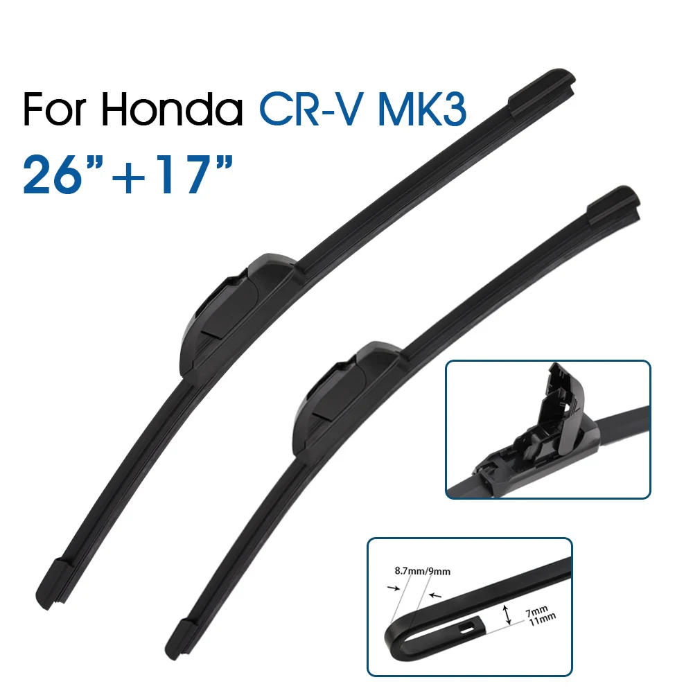 BROSHOO Car Wiper Front Window Windscreen Windshield Wiper Blades 26"+17" For Honda CR-V MK3 RE 2007-2012 Auto Accessories
BROSHOO Car Wiper Front Window Windscreen Windshield Wiper Blades 26"+17" For Honda CR-V MK3 RE 2007-2012 Auto Accessories