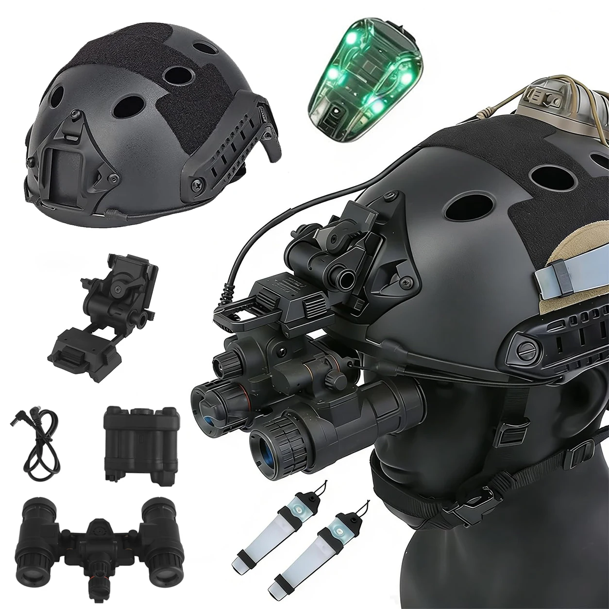 Tactical Helmet AN/PVS31 NVG Dummy Model with L4G24 Mount Signal Light Airsoft Paintball Hunting Full Protection Gear
Tactical Helmet AN/PVS31 NVG Dummy Model with L4G24 Mount Signal Light Airsoft Paintball Hunting Full Protection Gear