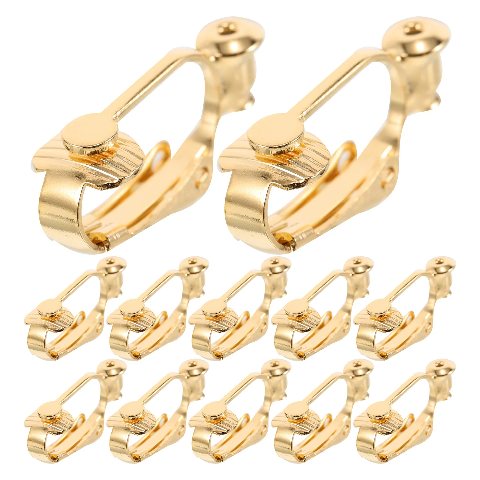 20 Pcs Ear Clip Adapter Earring Findings for Jewelry Making Clip-on No Piercing Earrings Fake Cuffs Golden Clips Women
20 Pcs Ear Clip Adapter Earring Findings for Jewelry Making Clip-on No Piercing Earrings Fake Cuffs Golden Clips Women
