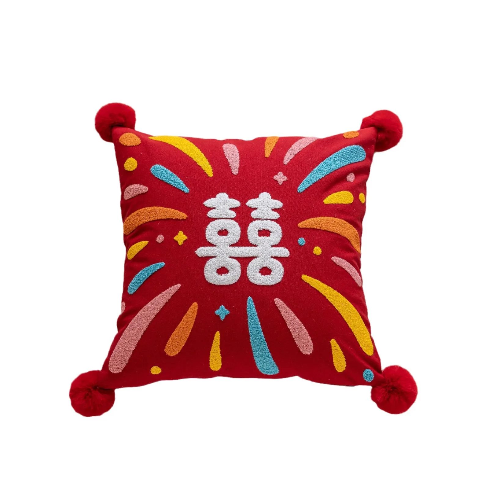 cx new Chinese style throw pillow happy character living room sofa bedroom pillowcase, new year wedding red backrest pillowcase
cx new Chinese style throw pillow happy character living room sofa bedroom pillowcase, new year wedding red backrest pillowcase