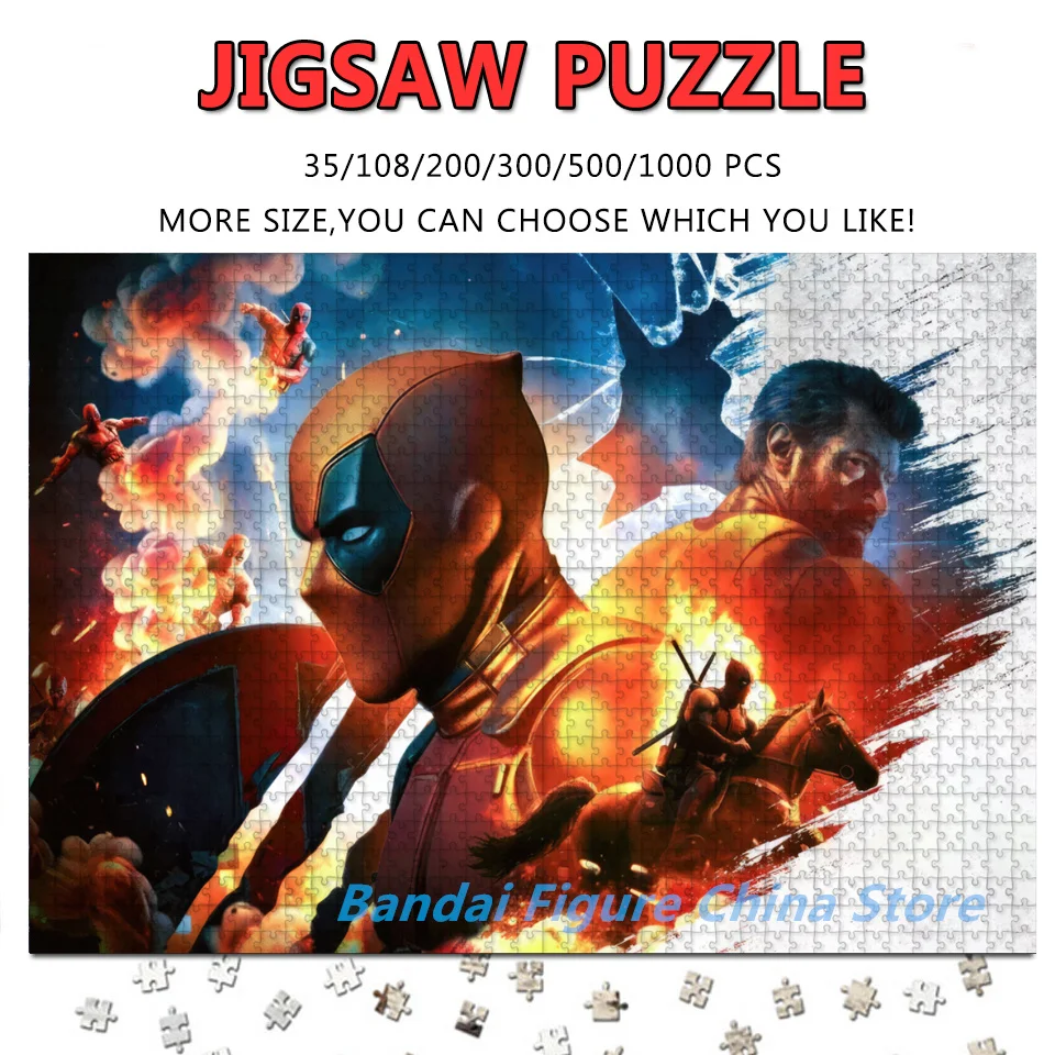 Disney Superhero Jigsaw Puzzles Deadpool and Wolverine The Cheshire Movies Print 108/200/300/500/1000 Pieces Puzzles Gifts Toys
Disney Superhero Jigsaw Puzzles Deadpool and Wolverine The Cheshire Movies Print 108/200/300/500/1000 Pieces Puzzles Gifts Toys