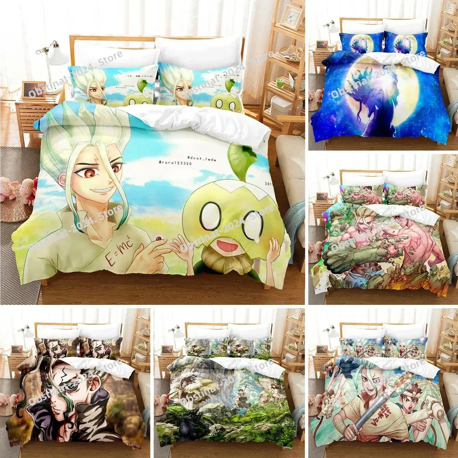 3D Printed Anime Dr Stone Bedding Set Cartoon Duvet Cover Double Twin Full Queen King Adult Kids Bedclothes Quilt Cover
3D Printed Anime Dr Stone Bedding Set Cartoon Duvet Cover Double Twin Full Queen King Adult Kids Bedclothes Quilt Cover