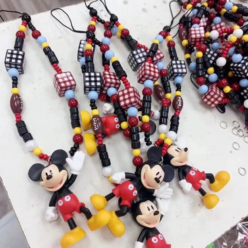 Mickey Mouse Pendant Phone Chain Cartoon Cute Figure Bead DIY Handmade Universal Hanging Decoration CCD Camera Chain Rope Gift
Mickey Mouse Pendant Phone Chain Cartoon Cute Figure Bead DIY Handmade Universal Hanging Decoration CCD Camera Chain Rope Gift