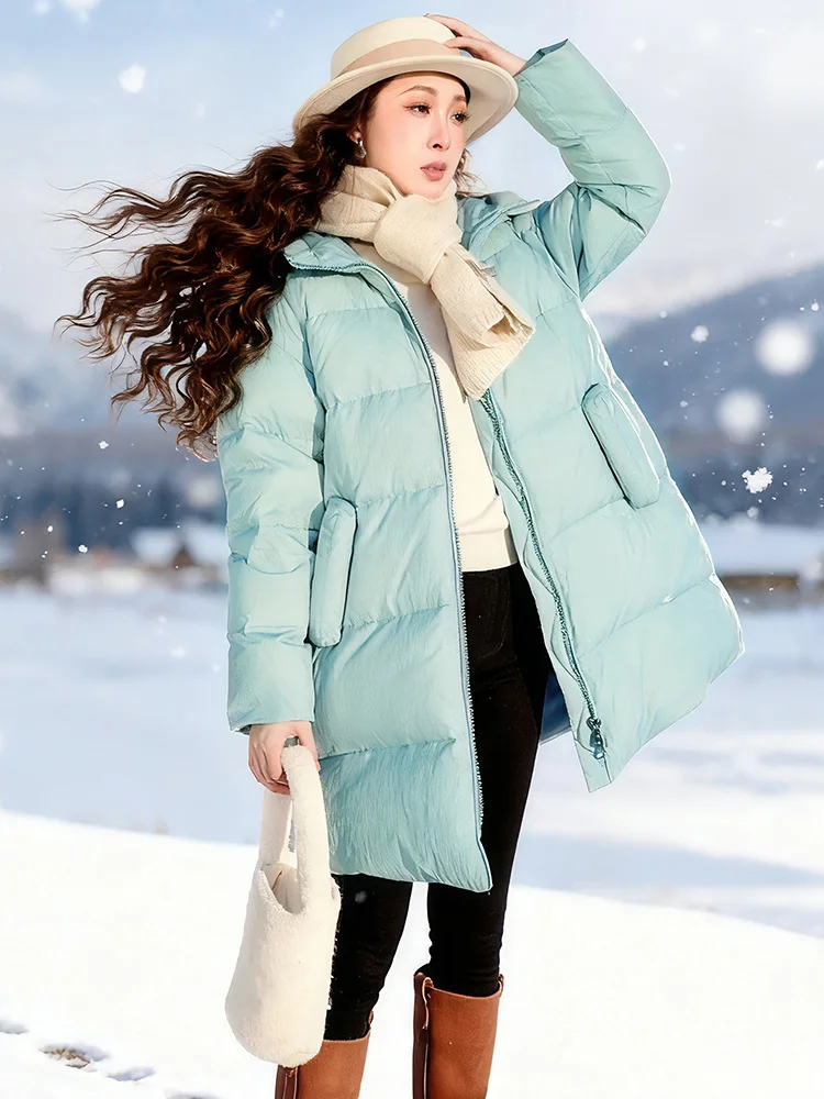 Женское зимнее пальто Thi down Jaet, длинное, легкое, теплое, однотонное, с капюшоном и застежкой-молнией
Женское зимнее пальто Thi down Jaet, длинное, легкое, теплое, однотонное, с капюшоном и застежкой-молнией