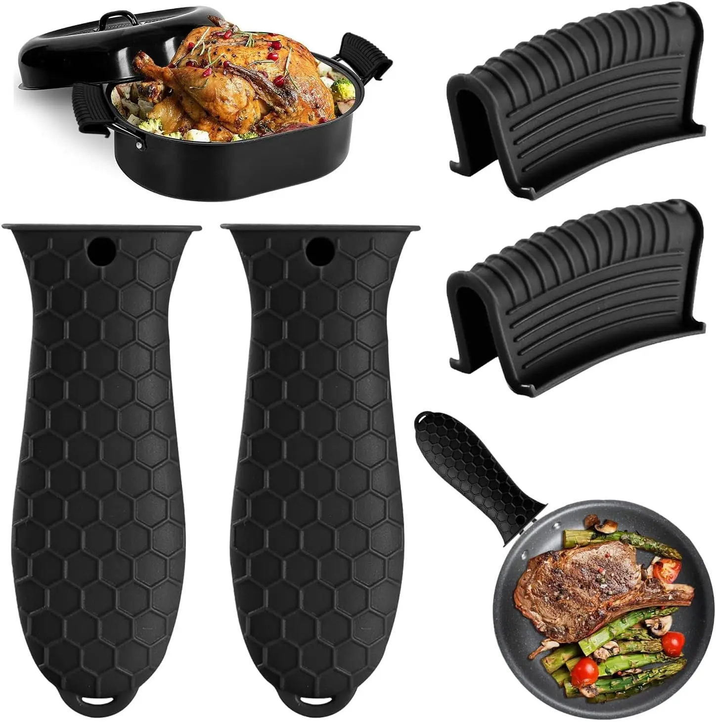 Silicone Heat-Resistant Handle Covers,Cast Iron Handle Covers, Pot Holders,Cast Iron Skillet Pads, Cast Iron Pot Handle Covers
Silicone Heat-Resistant Handle Covers,Cast Iron Handle Covers, Pot Holders,Cast Iron Skillet Pads, Cast Iron Pot Handle Covers